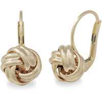 orecchini monachella con nodo in oro 18kt sarnioro