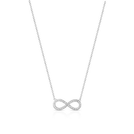 Collana in argento con pendente infinito