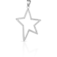 pendente in argento a forma di stella 