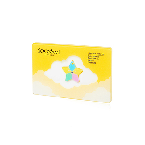 Baby Blister Sognami Stella con diamante 0,06ct