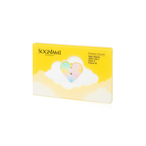 Baby Blister Sognami Cuore con diamante 0,08ct