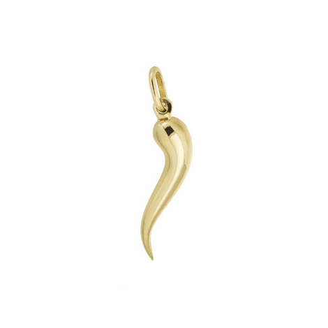 Ciondolo unisex cornetto (grande) oro 18kt