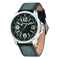 caswell 3 hands date black leather stra