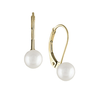 orecchini donna con perla in oro 18kt