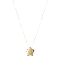 girocollino donna con pendente stella in oro 18kt