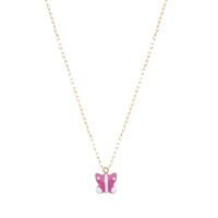 girocollino bimba con farfalla in oro 18kt