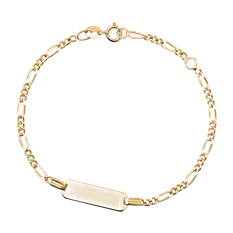 Bracciale bimbo con targhettina in oro 18kt