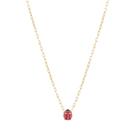 girolollino bimba coccinella piccola in oro 18kt
