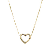 girocollino donna cuore oro 18kt