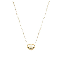 girocollino donna con cuore (piccolo) in oro 18kt