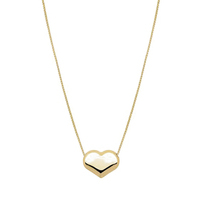 girocollino donna con cuore (grande) in oro 18kt