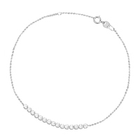 bracciale donna tennis in oro 18kt e zirconi