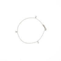 bracciale in oro 18kt con zirconi 