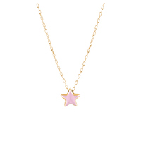 girocollino bimba con stella in oro 18kt