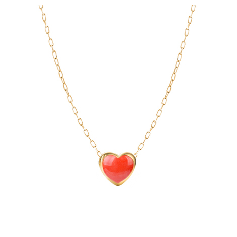 Girocollino bimba con cuore in oro 18kt