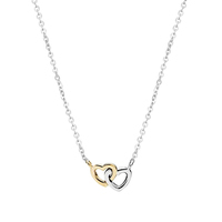girocollino donna cuori intrecciati in oro 18kt