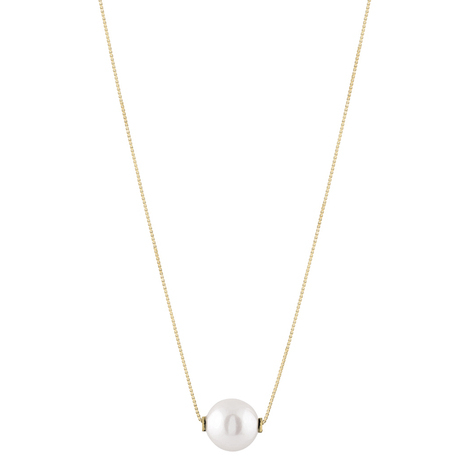 Girocollino perla pendente in oro 18kt (grande)
