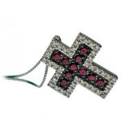 collierino brill croce rubini