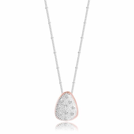 Collana PAVE PEBBLES in ottone rosè