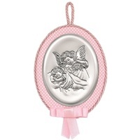 cap. ovale angelo lanterna pois rosa
