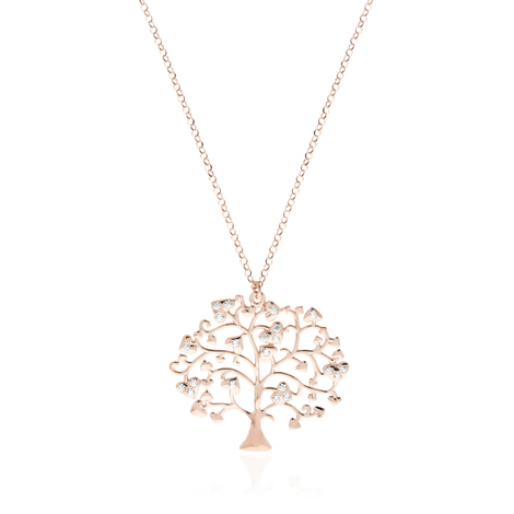 Collana donna in argento 925 rosè