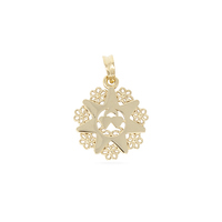 presentosa stella e mezzaluna in oro giallo 18kt