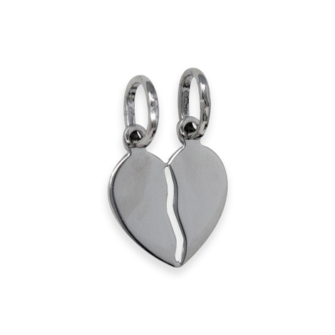 Ciondolo in argento cuore spezzato