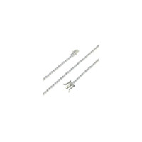 br tennis cipollino 1,5mm misura 21 colore bianco