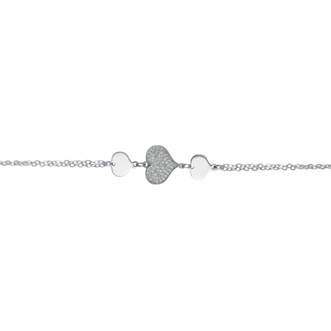 Bracciale forzatina cuori zk /plain BRACCIALE