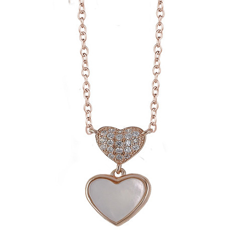 BIG. PENDENTE CON CATENA ZIRCONI FORZATINA CUORE P
