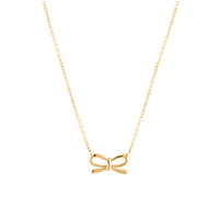 collanina donno in oro 18kt con pendente a fiocco