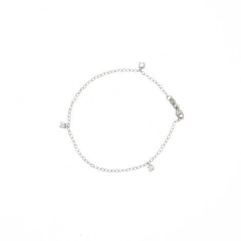 Bracciale in oro 18Kt con zirconi 