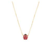 girocollino bimba coccinella media in oro 18kt