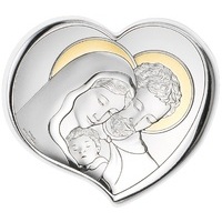 sacra famiglia 17,5x15 oro sagomata