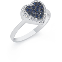 anello in oro 18kt con centrale cuore