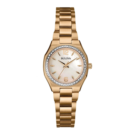 Bulova 98P182 Orologio Donna Al Quarzo Con Cinturino In Acciaio Inox, Quadrante Tondo E Datario - 3