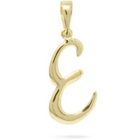 ciondolo in oro 18kt iniziale lettera 