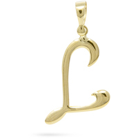 ciondolo in oro 18kt iniziale lettera 