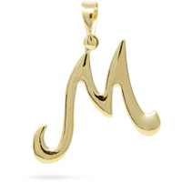 ciondolo in oro 18kt iniziale lettera 