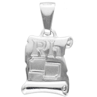 ciondolo medaglia rh in oro 18 kt