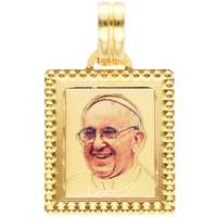 medaglia sacra in oro giallo 18 kt