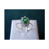 anello colore 18 kt b smeraldo mod 2