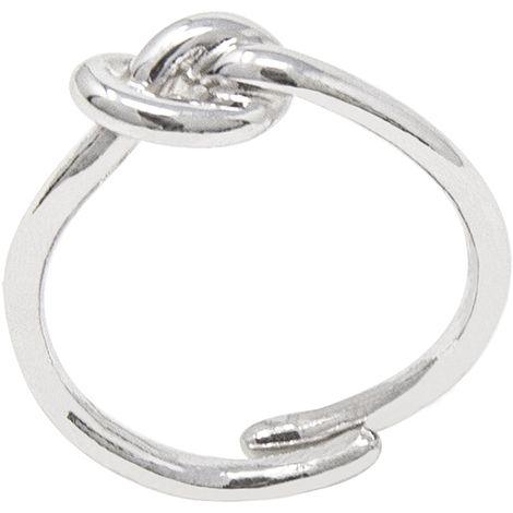 Anello in argento con nodo