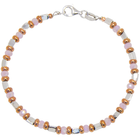 Bracciale in argento rosè