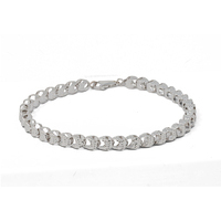 bracciale in oro bianco 18 kt a catena rol�