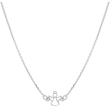 Collana in argento925 con angelo centrale