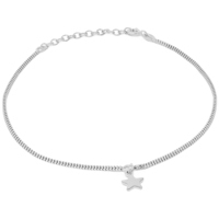 cavigliera in argento925 con pendente stella