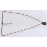 collana in argento925 gold con centrale piastrina