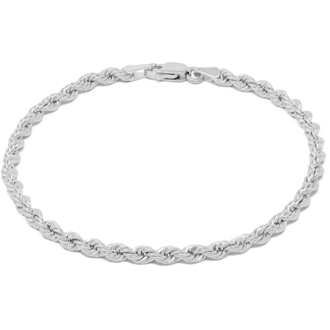 Bracciale oro bianco 18 kt di grammi 6,6, scritta Chimento