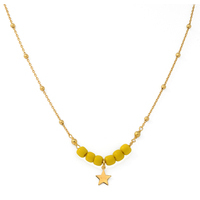 collana in argento925 gold con stella 